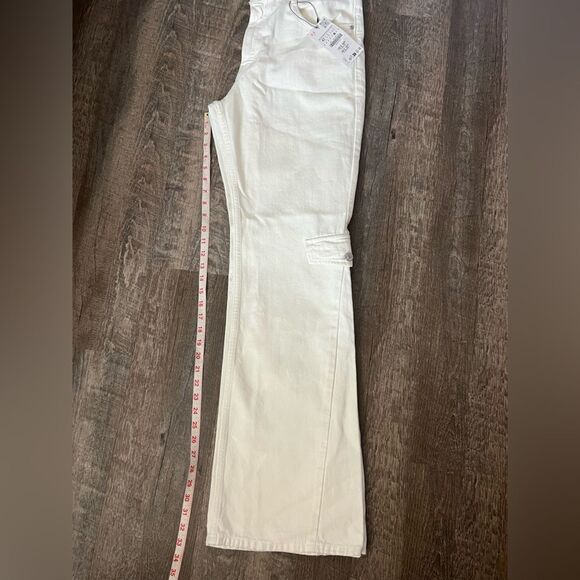Zara TRF Low Waist Cargo Jeans- Size 10 - Picture 9 of 10